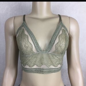 Victoria’s Mesh and Green Bralette